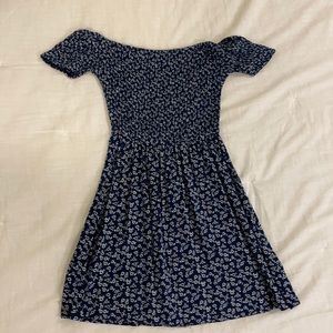 Hollister navy floral skater dress. Size S